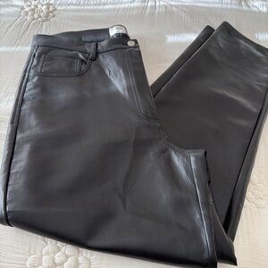 Wilfred Black Leather Pants